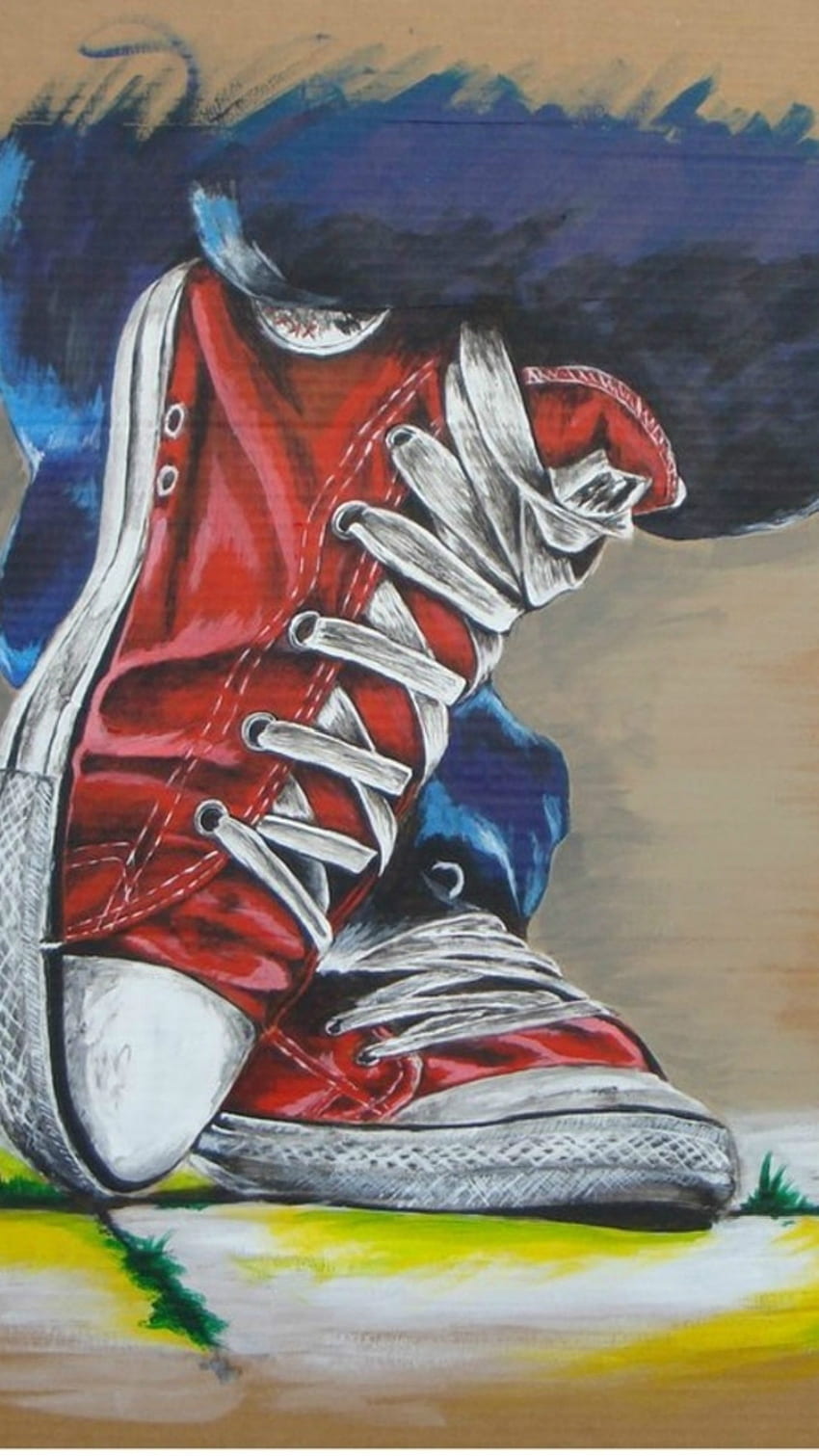 Sepatu Converse, Converse Merah wallpaper ponsel HD