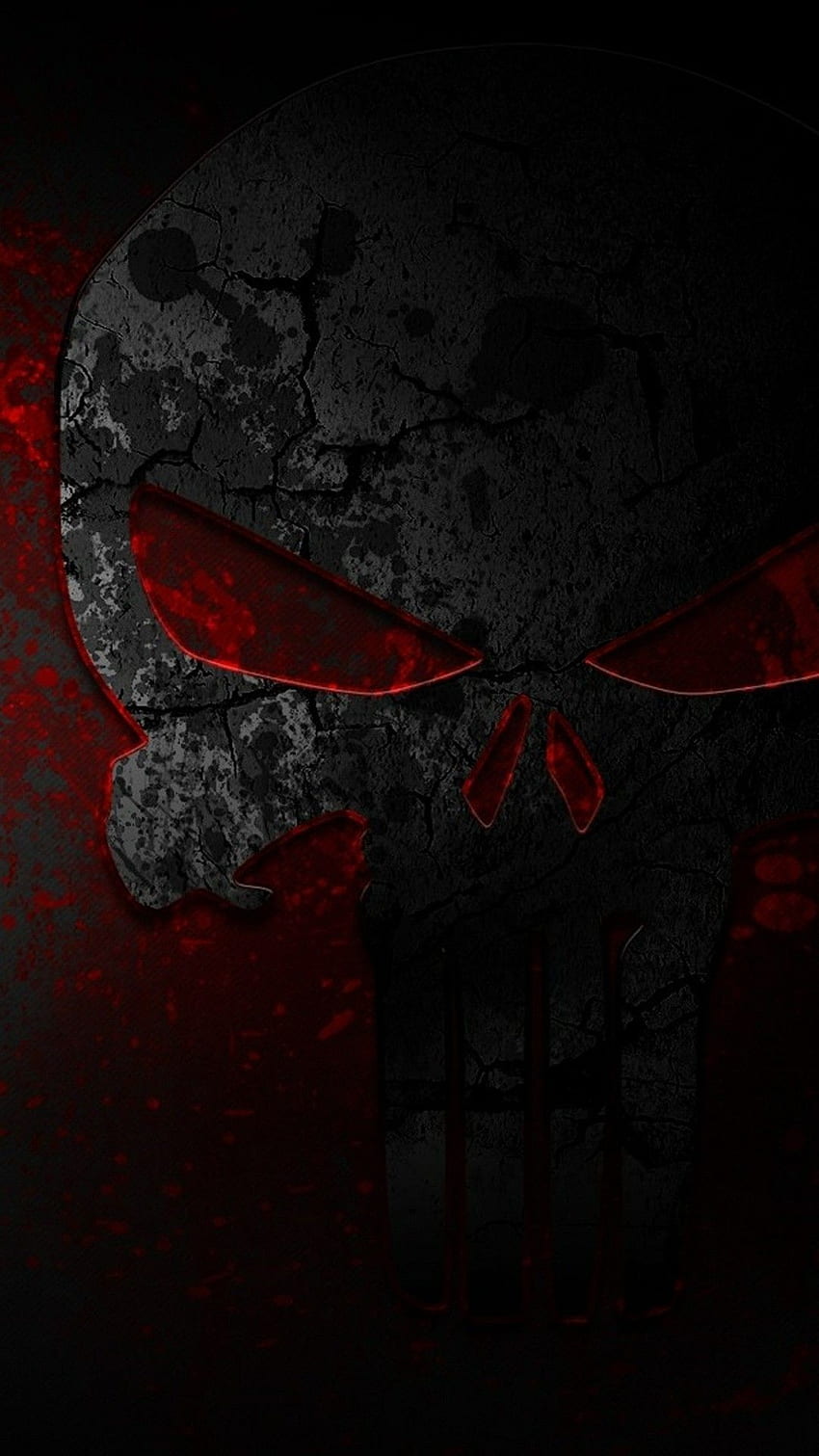 Herunterladen - Frank Castle Punisher Skull Bloody iPhone HD тапет за телефон