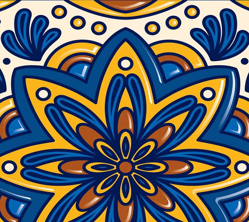 Bunga Abstrak, ubin, bunga Wallpaper HD