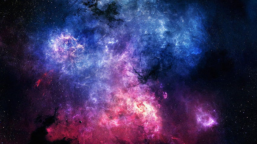 ruang, langit berbintang, alam semesta, galaksi, Langit Berbintang Berwarna-warni Wallpaper HD