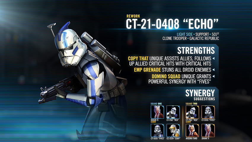 Kit Rework: CT 21 0408 Echo, Clone Trooper Echo HD wallpaper