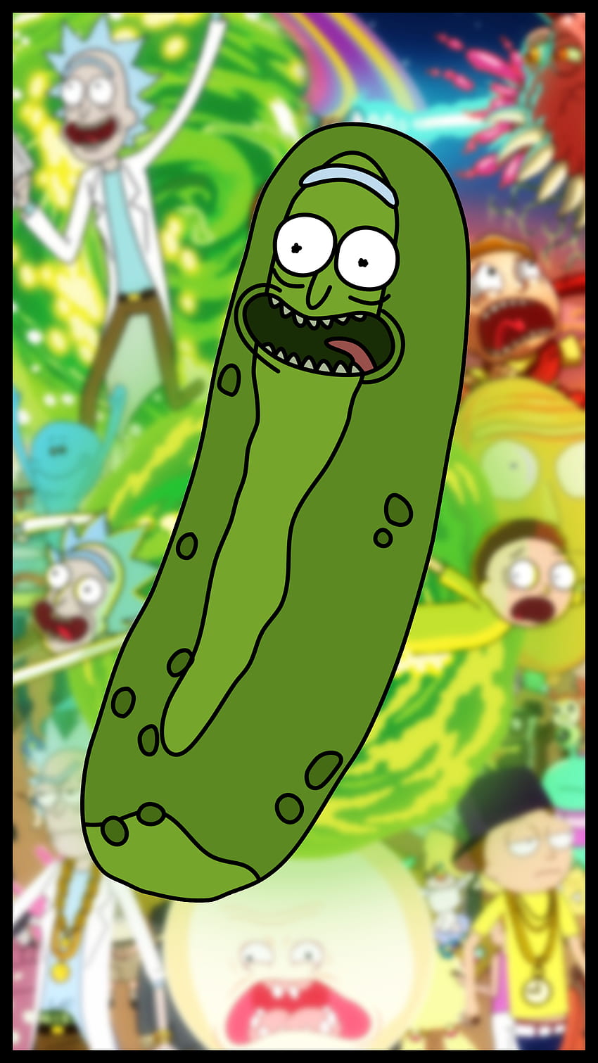 Pickle Rick HD phone wallpaper