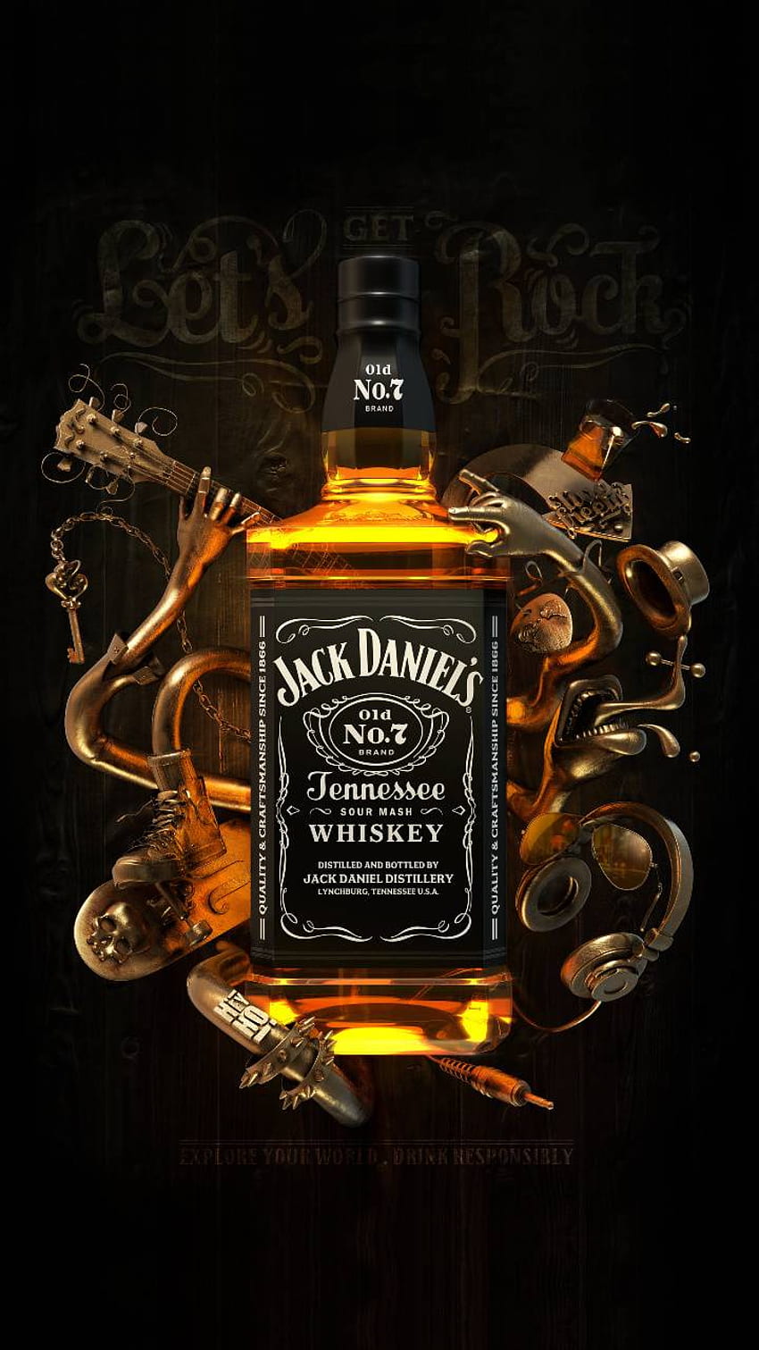 Jack Daniels iPhone, Jack Daniels HD telefon duvar kağıdı