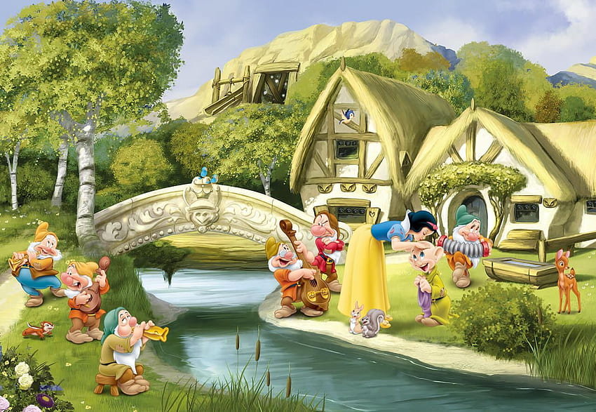Children's bedroom Snowwhite Disney. Buy it now HD wallpaper