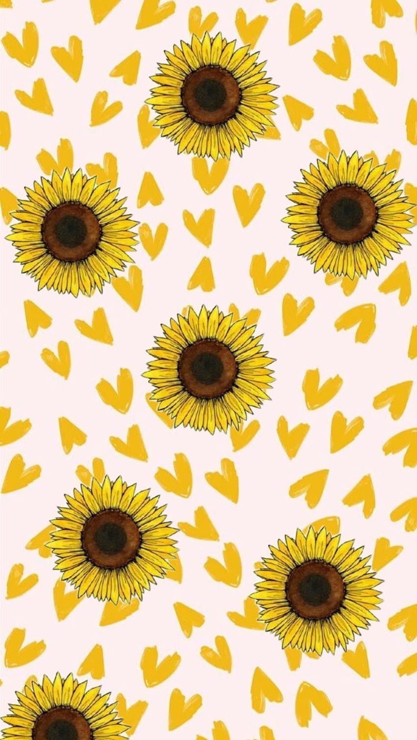 yellowflowersiphone. Bunga di tahun 2019, Kartun Bunga Matahari wallpaper ponsel HD