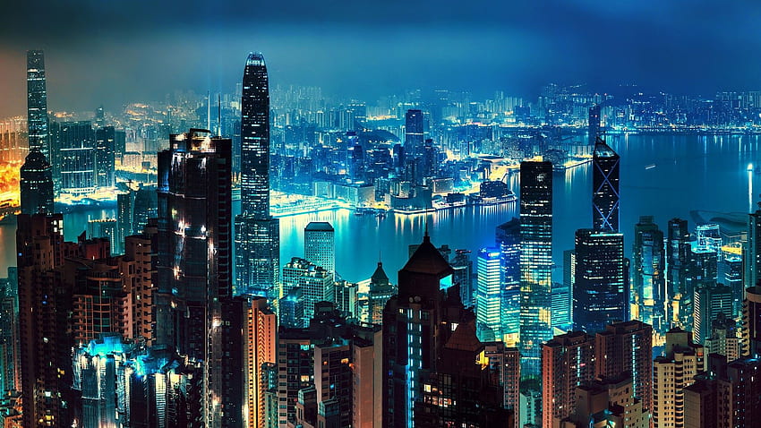 Central District At Night Hong Kong HD wallpaper | Pxfuel