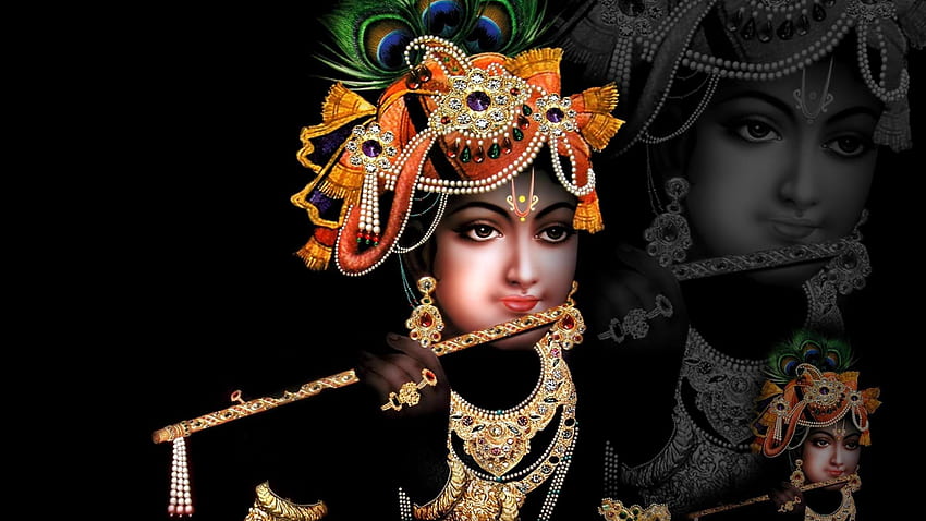 Shri Krishna en negro [] para su, móvil y tableta. Explora Shri Krishna. Krishna para, Krishna, Jai, Krishna Negro fondo de pantalla