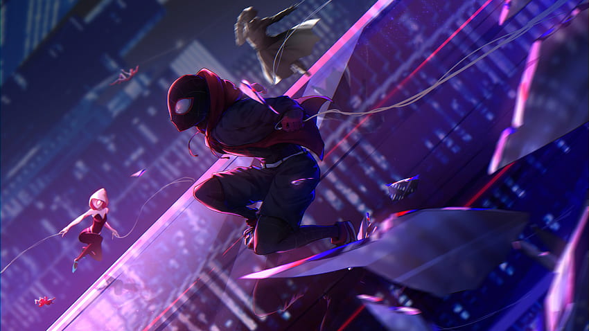 Spider Man: Into The Spider Verse Miles Morales , Dual Spider Man HD  wallpaper | Pxfuel