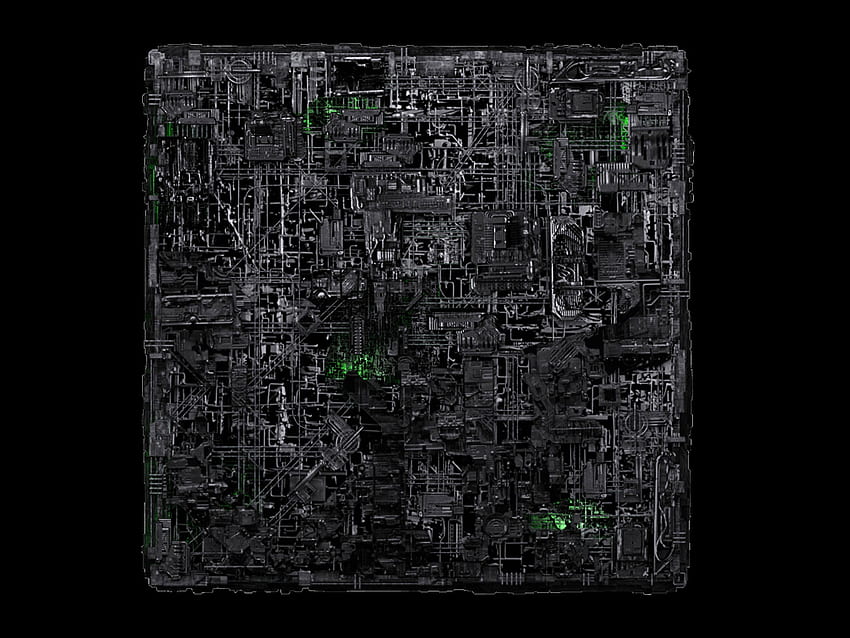 Cubo de asimilación de Borg, nave, ciencia ficción, película, stra trek, borg fondo de pantalla