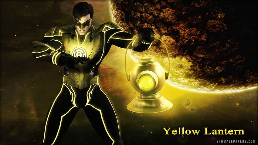 Yellow Lantern Injustice Gods Among Us . games HD wallpaper