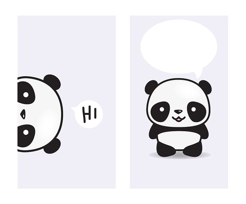 Dessin animé mignon de panda 2018, petit panda mignon de bande dessinée Fond d'écran HD