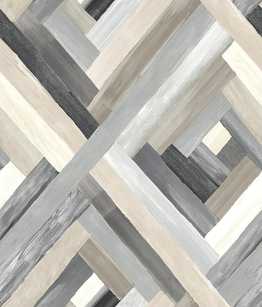 Amostra geométrica Wynwood em cinza da coleção de arte moderna - BURKE DECOR, cinza moderno Papel de parede de celular HD