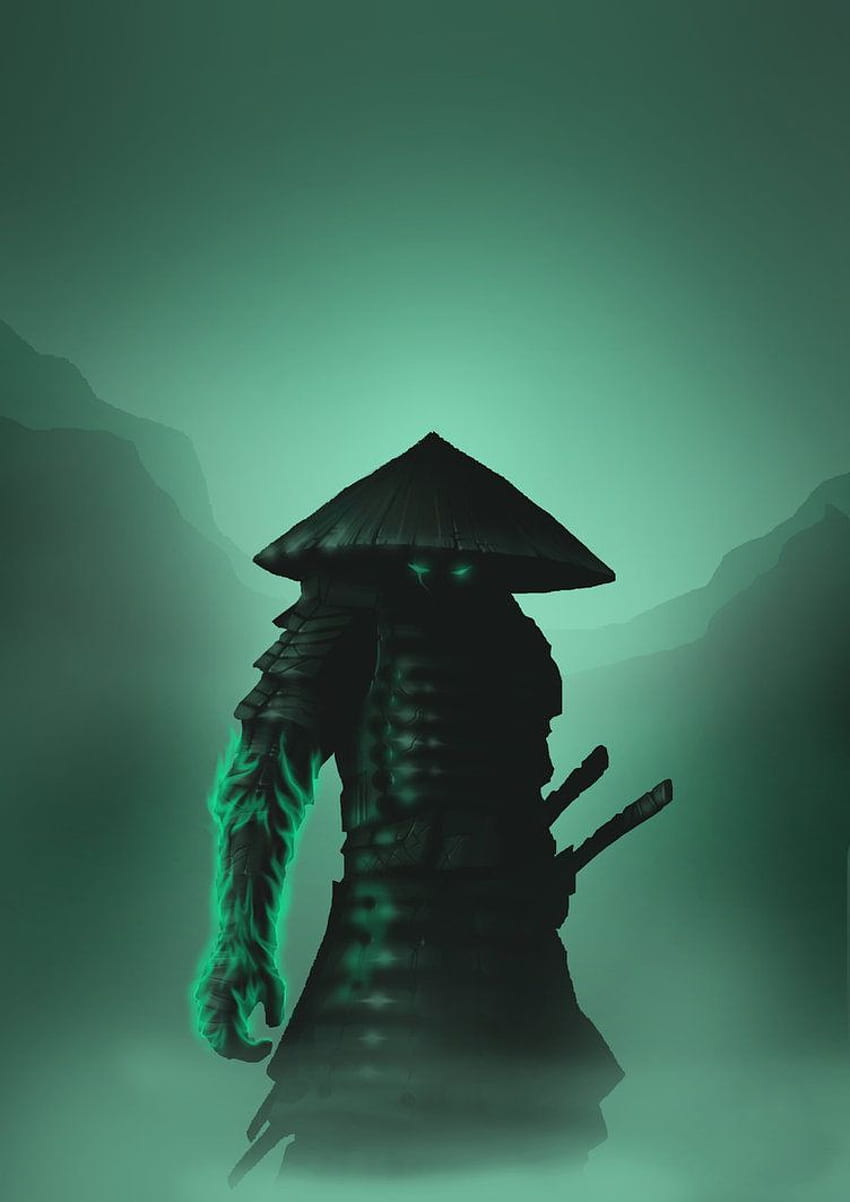 Ilustraciones épicas de Samurai con citas inspiradoras de Miyamoto Musashi fondo de pantalla del teléfono