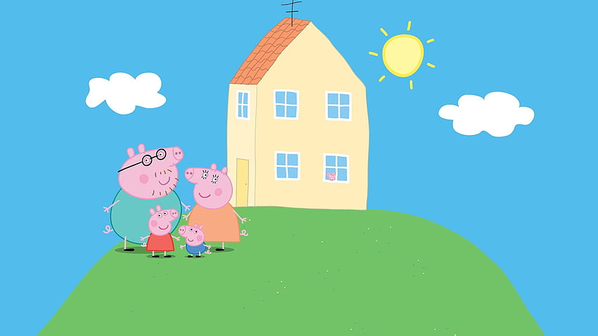 Peppa Pig-Haus HD-Hintergrundbild