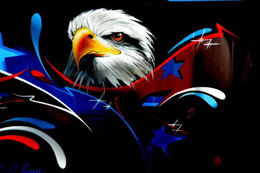 Art, Wall, Eagle, Graffiti HD wallpaper