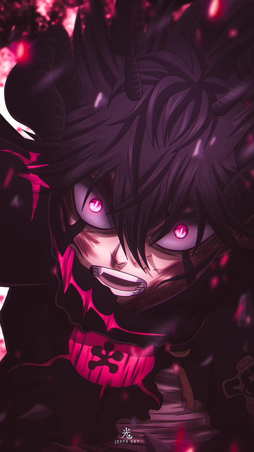 Red and Black: Asta Union Mode! Fanart/Wallpaper that I made : r