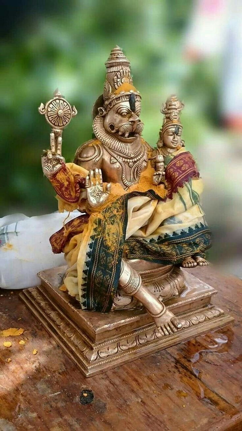 Lakshminarsimha schwamm. Krishna. Durga-Göttin, Herr, 3D-Idole HD-Handy-Hintergrundbild