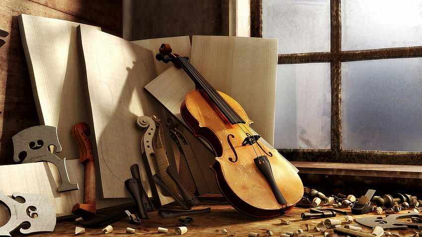 Violin , Double Bass HD wallpaper