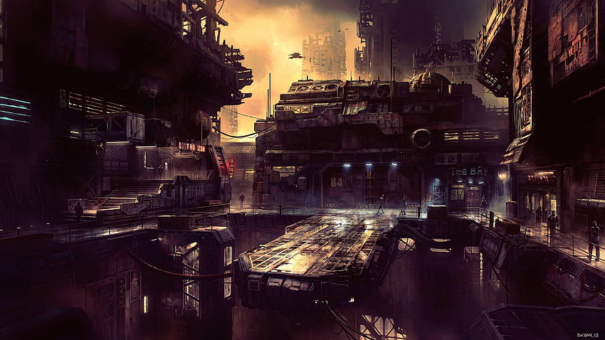 Science Fiction Future City 1440P Auflösung , , Hintergrund und 2560X1440 Zukunft HD-Hintergrundbild
