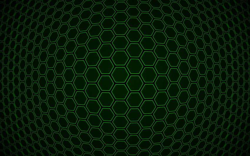 Hexágono . Hexágono, Hexágono de DNA Droid e Hexágono de Carbono, Hexágono Verde papel de parede HD