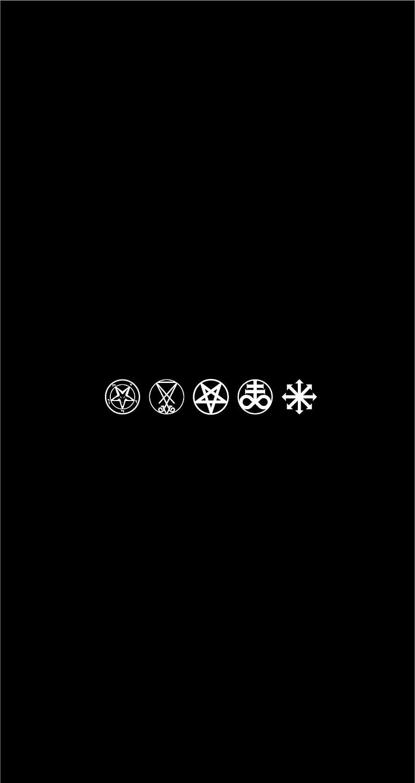 Was bored with my old so I made a new one. Open to suggestions for more symbols. : satanism, Occult Symbols HD phone wallpaper