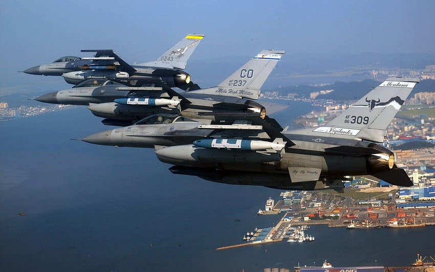 General Dynamics F 16 Fighting Falcon, Aereo, General Dynamics F-16 Fighting Falcon Sfondo HD