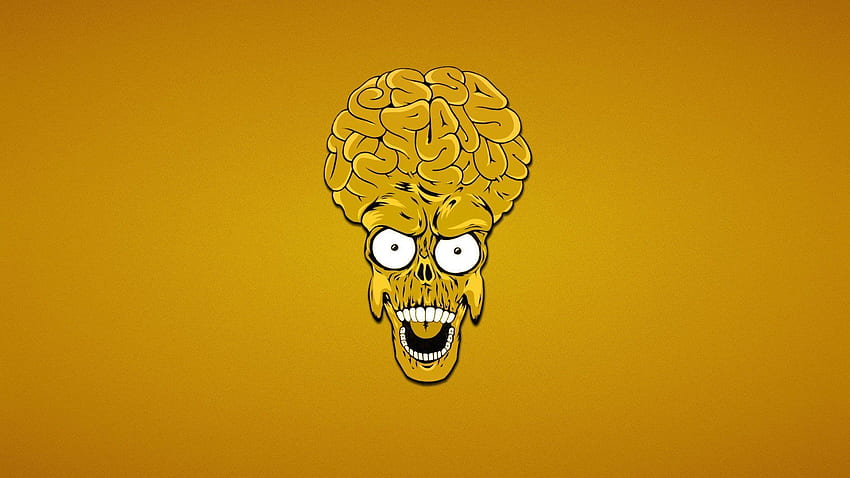 brain, Mars Attacks, Aliens, Yellow, Movies / and Mobile Background HD wallpaper
