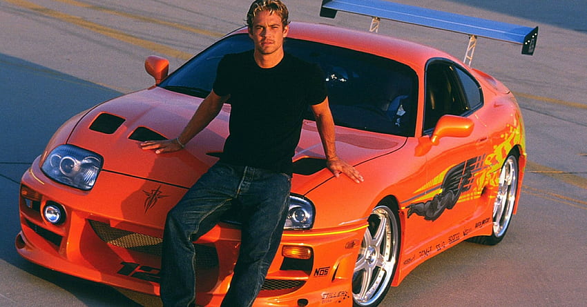 Fast and Furious: quanto vale oggi la Toyota Supra arancione, Paul Walker Supra Sfondo HD