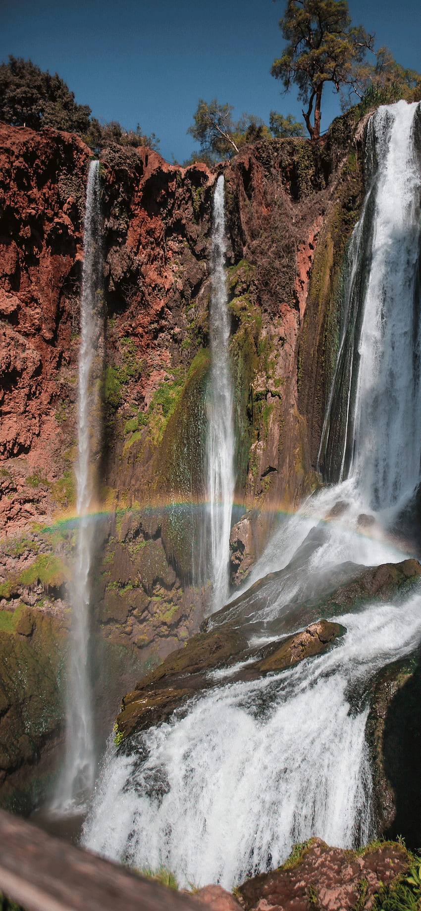 Rainbow for iPhone 11, Pro Max, X, 8, 7, 6 - on 3, Rainbow Waterfall HD