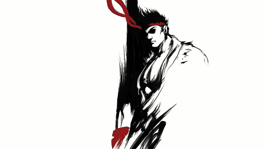 Arte do estêncil Street Fighter Ryu, Ryu (Street Fighter), vídeo papel de parede HD