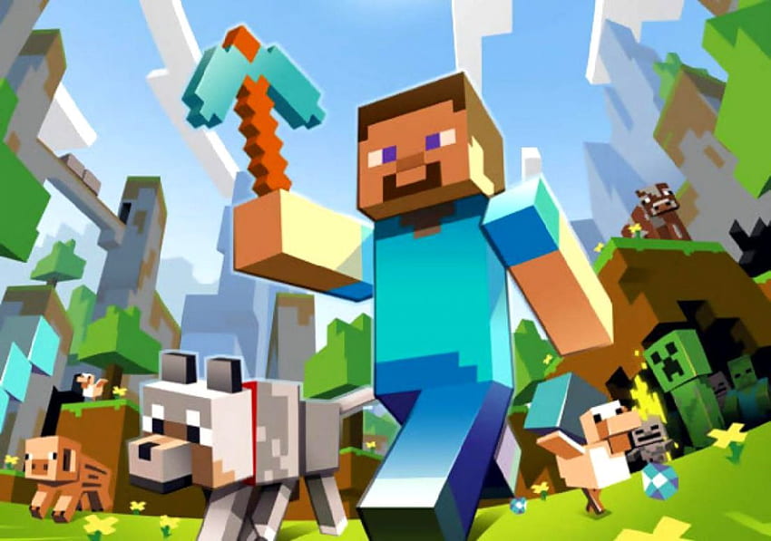 Minecraft deals steve wallpaper