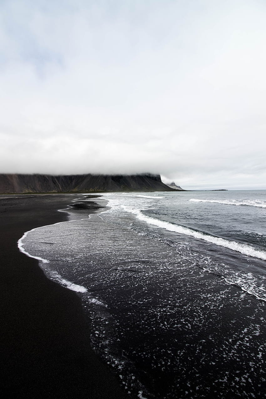 Black Sand Beach, Iceland, Diamond Beach HD phone wallpaper | Pxfuel