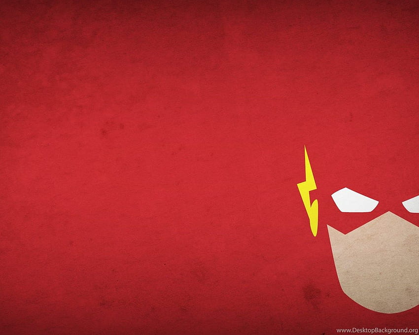 Flash Superhero Logo Red Background, Flash Symbol HD wallpaper