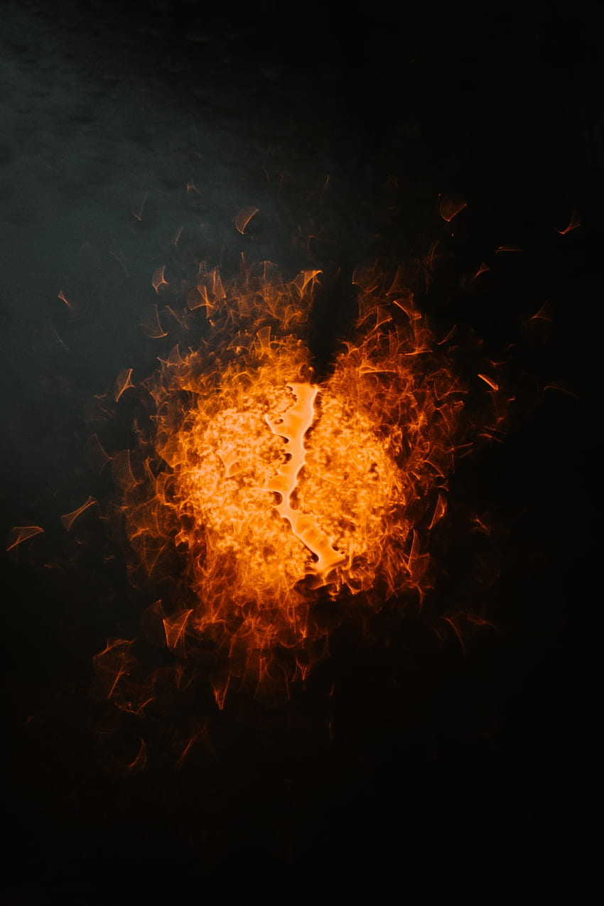 digital api kuning dan biru – Api, Partikel Api wallpaper ponsel HD