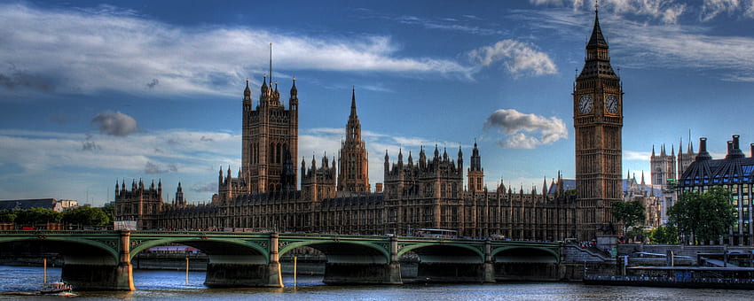 Parlamento (monitor duplo), parlamento, monitor, palácio, reino unido, duplo, inglaterra, westminster papel de parede HD