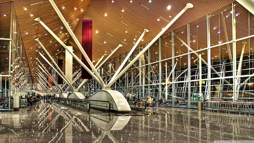 Kaula Lumpa International Airport . Background, Airport Terminal HD wallpaper