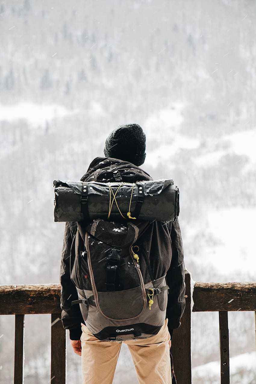 Snow, , , Journey, Human, Person, Backpack, Rucksack, Tourist HD phone wallpaper