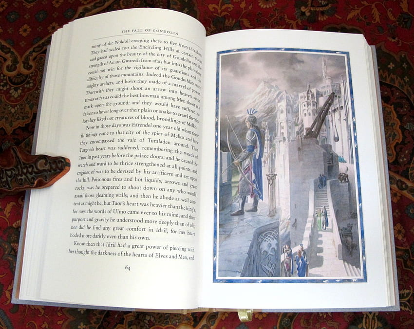 The Fall of Gondolin, primera edición del Reino Unido aún en formato Shrinkwrap, como nuevo. J. R. R. Tolkien. Edición de lujo fondo de pantalla