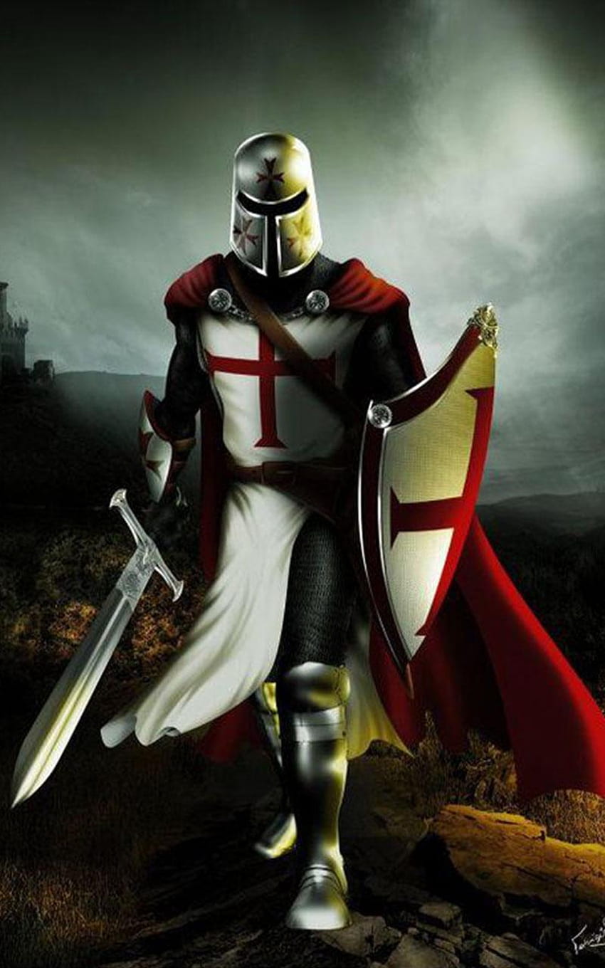 Templier pour Android, Crusader Knight Fond d'écran de téléphone HD