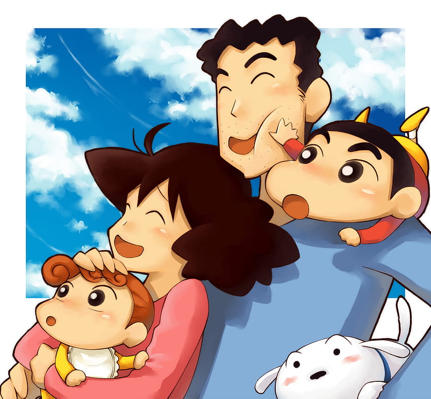Crayon Shin Chan Family Anime de Japón fondo de pantalla