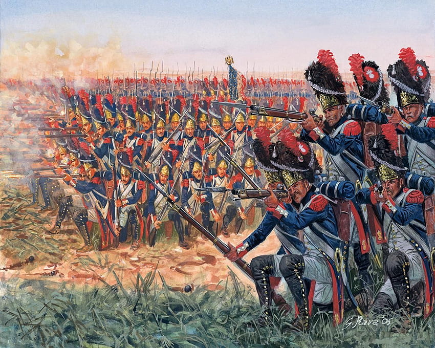 フランスの旧近衛擲弾兵/ナポレオン戦争のお気に入りの絵画。 ナポレオン戦争、軍事史、軍事芸術 高画質の壁紙