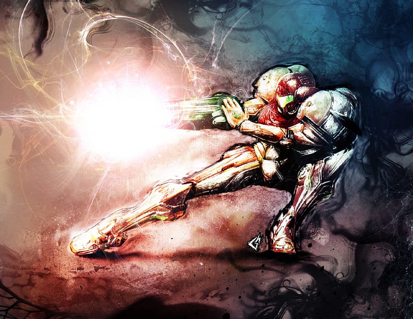 Metroid, samus, lazer, dark, light HD wallpaper | Pxfuel