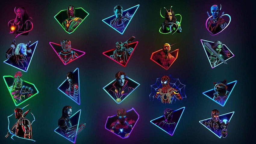 Estetika Marvel, Estetika Merah Muda Avengers Wallpaper HD