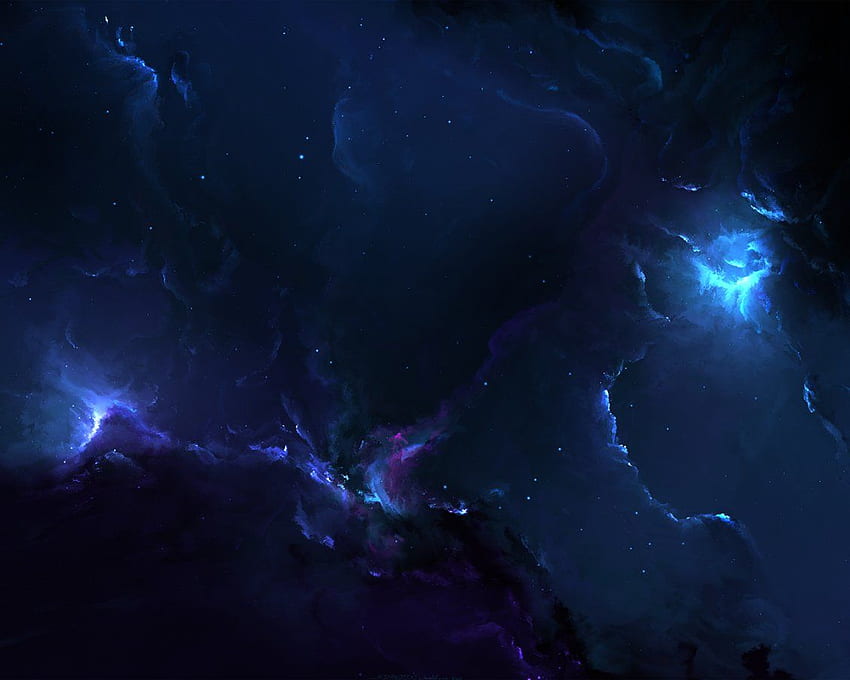Abstract Dark Sky With Blue Light - Dark Blue Sci Fi Background HD wallpaper