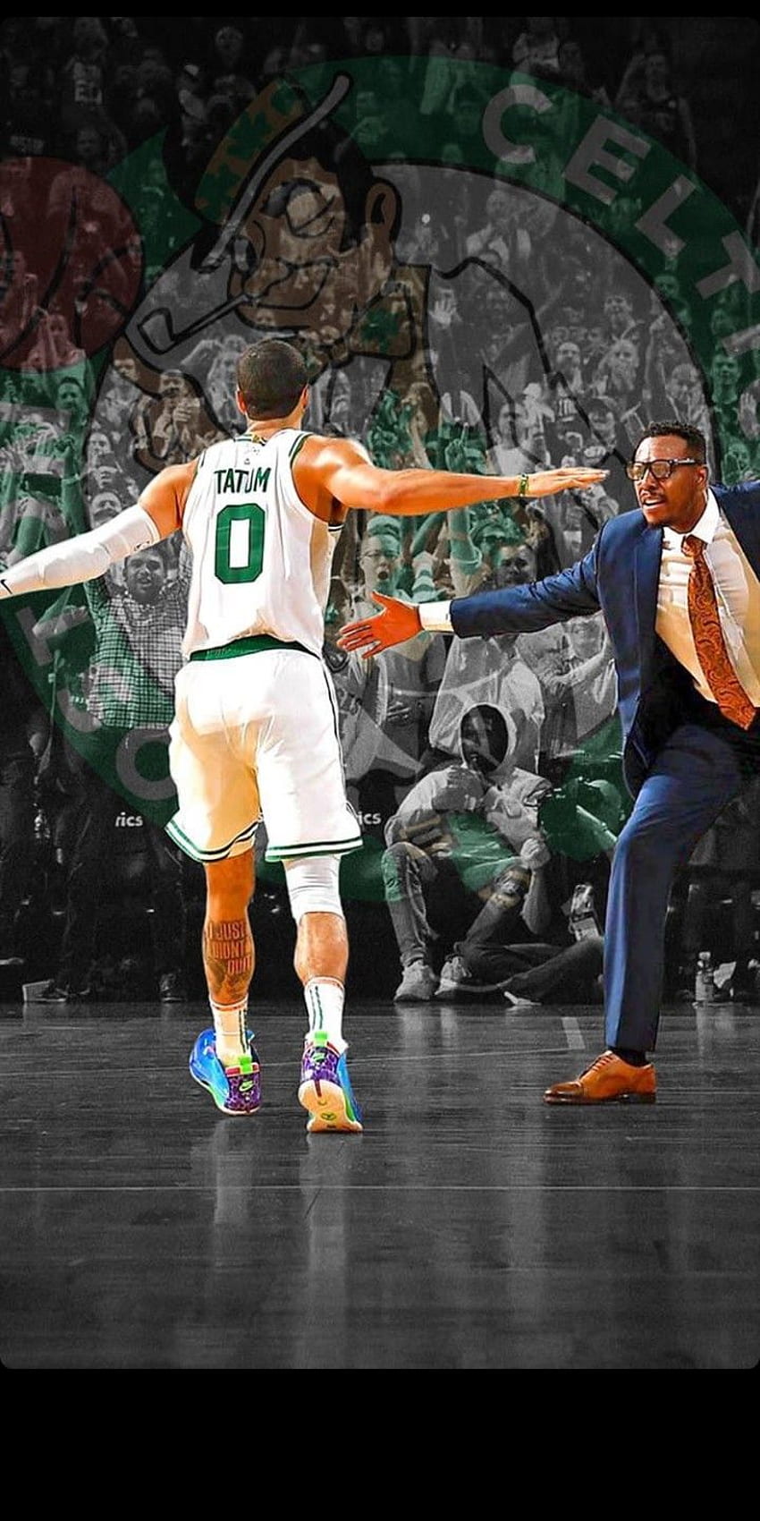 Jayson Tatum Paul Pierce im Jahr 2020. Boston Celtics , Boston Celtics, Jayson Tatum HD-Handy-Hintergrundbild