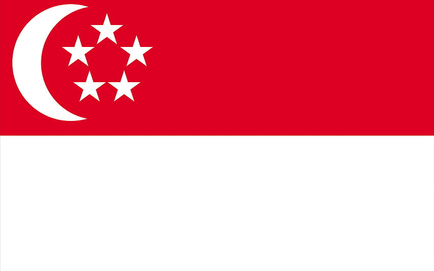 Bandeira de Singapura papel de parede HD