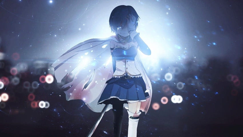 Miki Sayaka, Sword, Tears, Mahou Shoujo Madoka Magica / and Mobile Background HD wallpaper