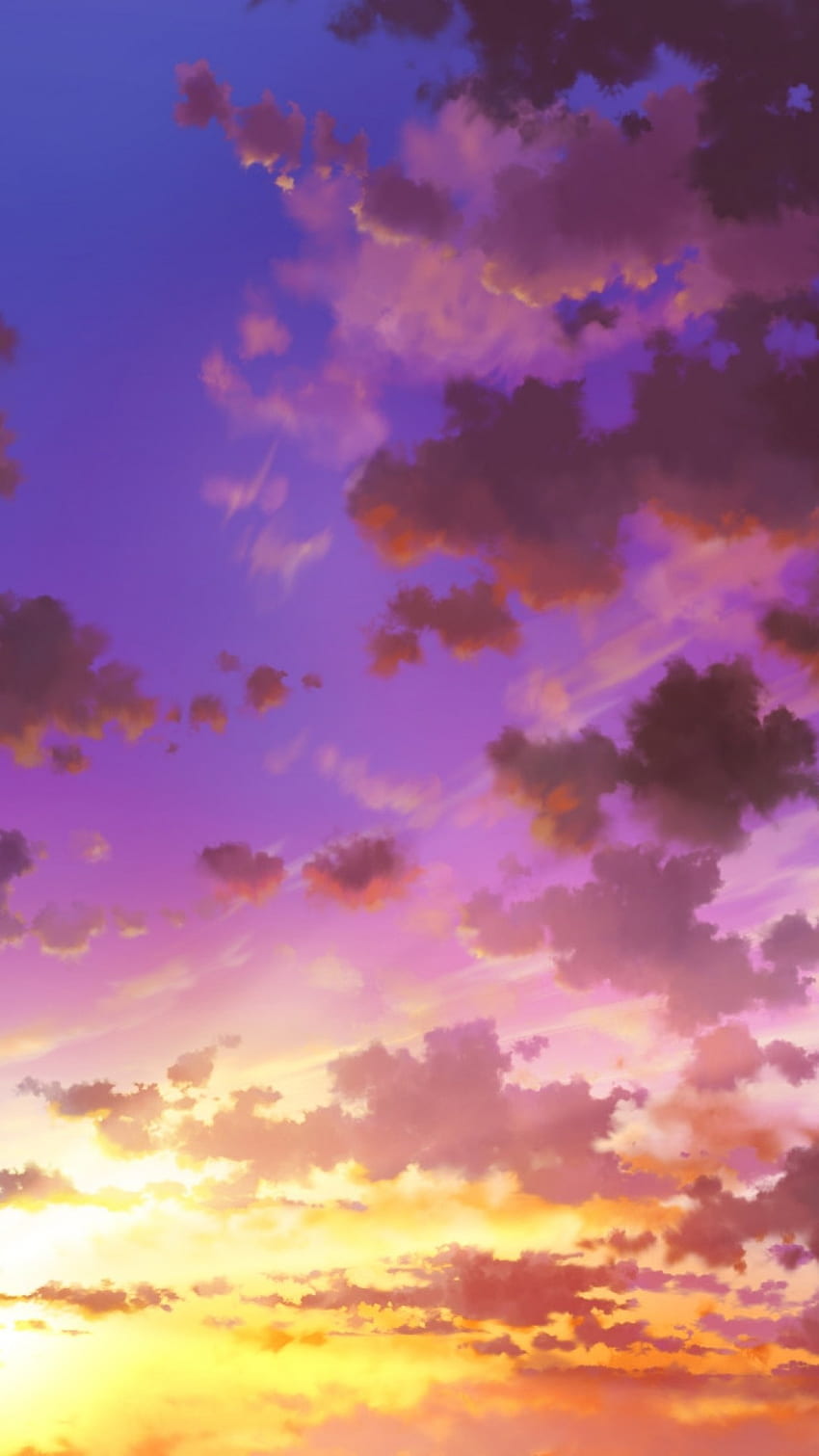 Anime Sky, Sunset, Clouds for iPhone 8, iPhone 7 Plus, iPhone 6+, Sony  Xperia Z, HTC One HD phone wallpaper | Pxfuel