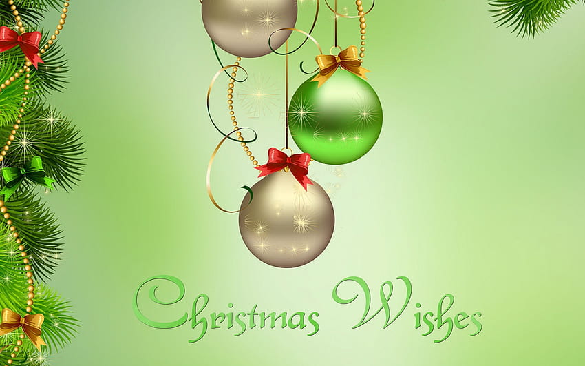 Christmas Wishes F, December, art, ornaments, beautiful, illustration, artwork, scenery, occasion, wide screen, holiday, painting, Christmas HD wallpaper