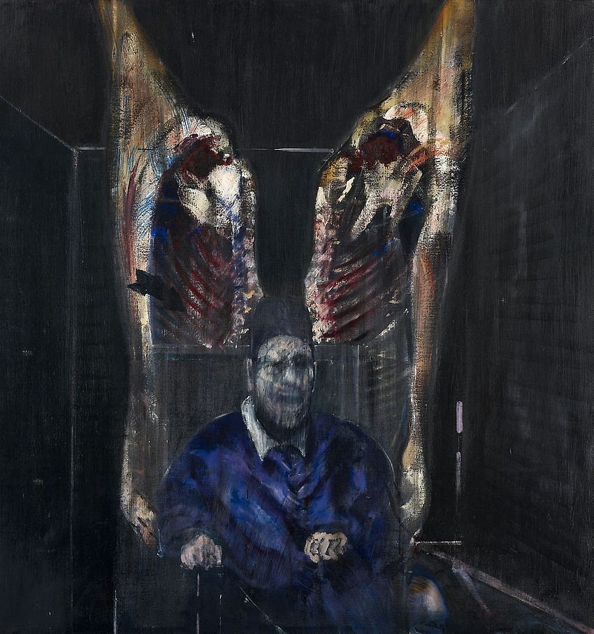Figur mit Fleisch. Das Art Institute of Chicago, Francis Bacon HD-Handy-Hintergrundbild